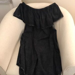Black off the shoulder dress
